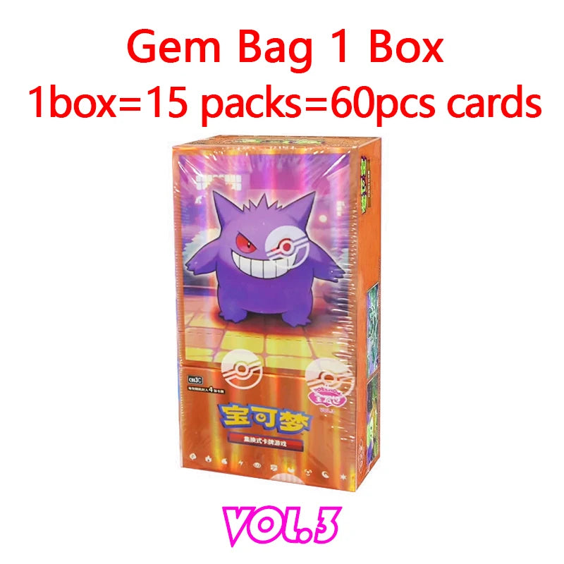 Original Pokemon Game Pack Cards Gem Pack Vol.1 Vol.2 Scarlet and Violet Trading PTCG Bag Box Deck Ibrahimovic Pikachu Card Gift