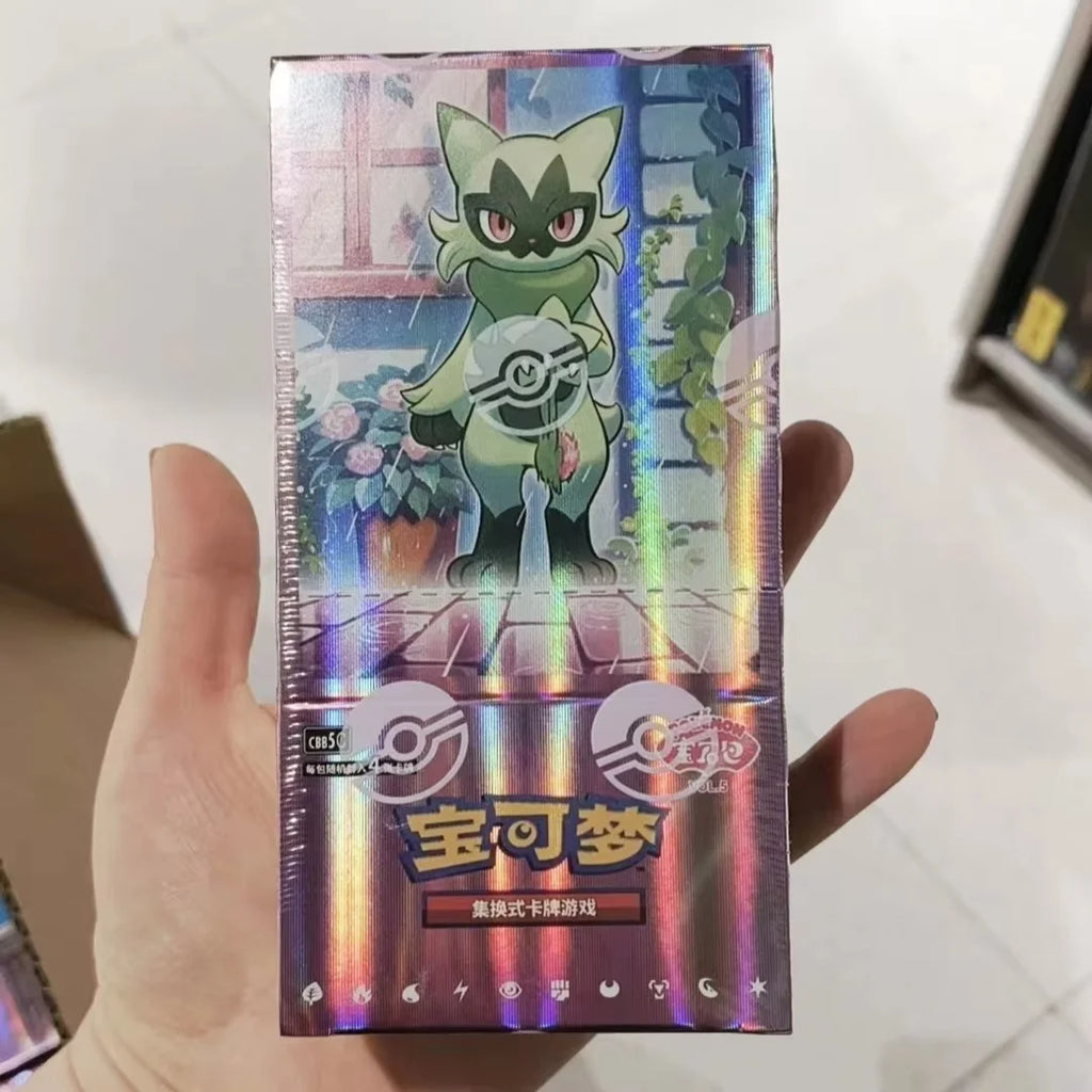 Original Pokemon Game Pack Cards Gem Pack Vol.5Scarlet and Violet Trading PTCG Bag Box Deck Ibrahimovic Pikachu Card Gift